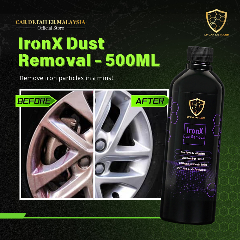 CAR Detailer【 IronX Dust Removal 】Car Wash Accessories Iron Dust Removal 500ml 铁粉去除剂