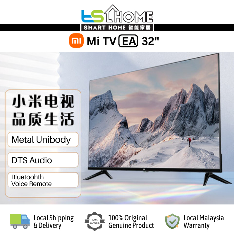 Xiaomi TV EA32 2022 32″ HD Dolby Audio Smart TV CN Built-in TV Box WiFi - PatchWall MIUI Box 32 inches