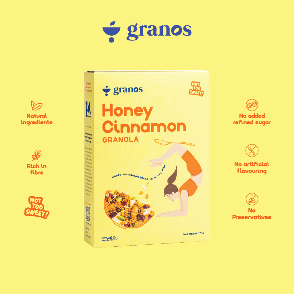 Granos Honey Cinnamon Granola (325g)