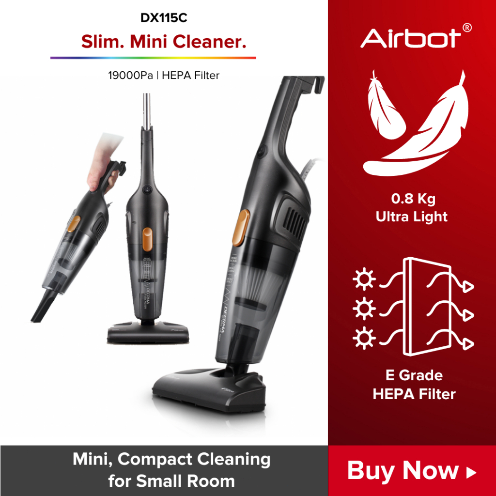 Airbot 2 In 1 Handheld Mini Wired Vacuum Cleaner Ultra-Light & Portable Quick Cleaning DX115C