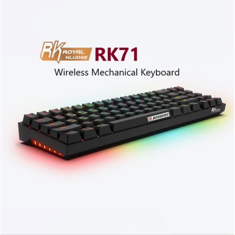 RK71 Royal Kludge Hot Swap RGB Mechanical Gaming Keyboard 71Keys Compact Bluetooth 5.0 Wireless USB