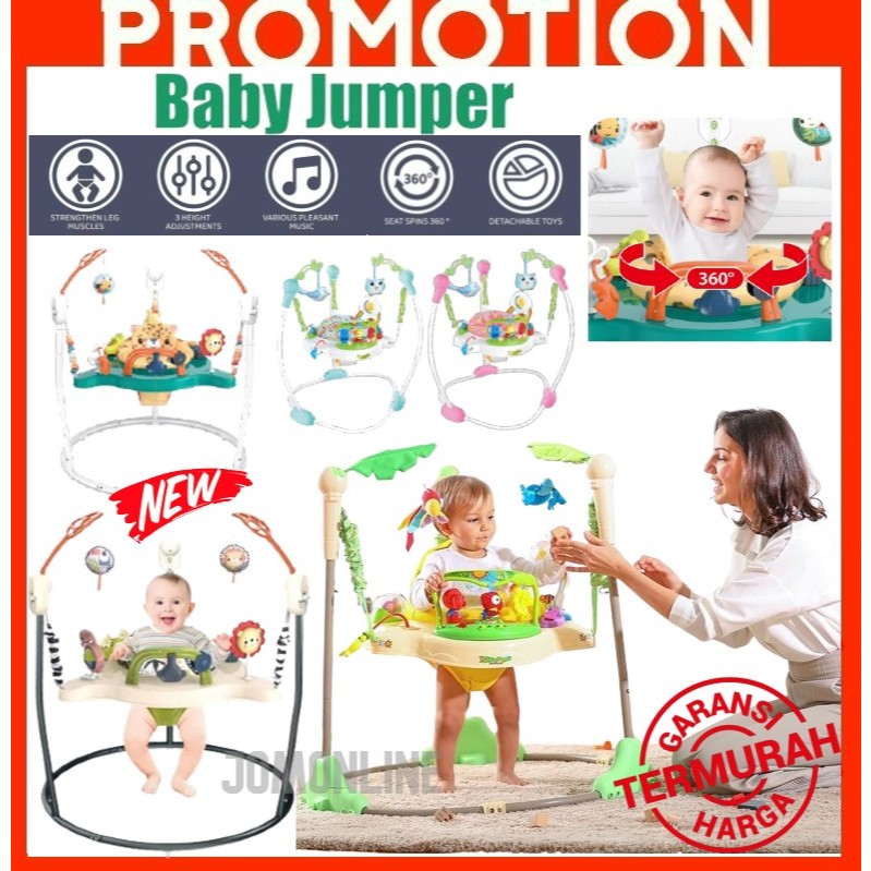 ~Dari KL~ Kerusi Lompat Bayi Mainan Senaman Bayi jumperoo Rainforest Jumperoo Baby Jumper Baby Swing Rocking Chair