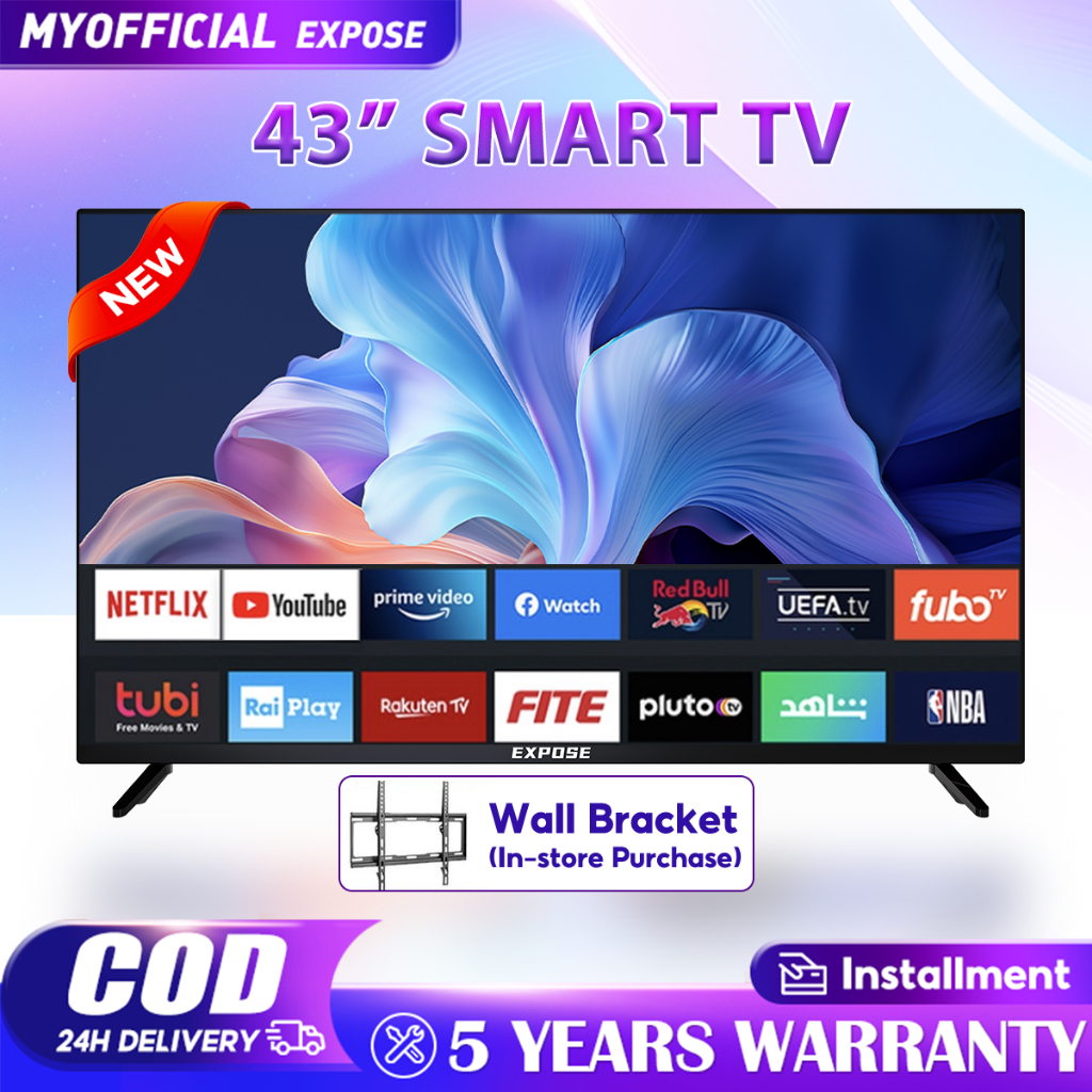 Smart TV 43 inch Android TV 32 Inch EXPOSE LED Television Android 12.0 5 With WiFi/YouTube/Netflix