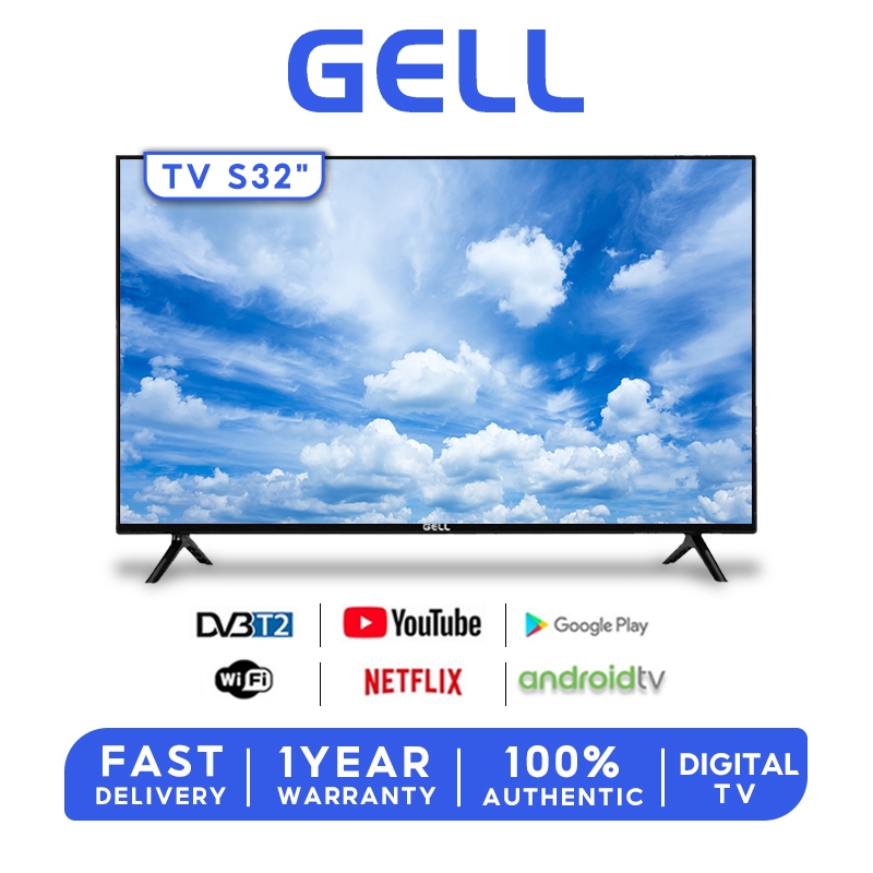 GELL/Sakura Smart TV LED TV 32 inch FHD Android TV With WiFi/YouTube/MYTV/Netflix/DVB-T2#TV