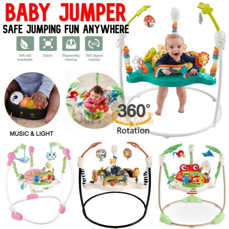 #Stok Sedia ORIGINAL 360˚ iBaby Rainforest Jumperoo Baby Jumper Baby Swing Kerusi Goyang bina badan