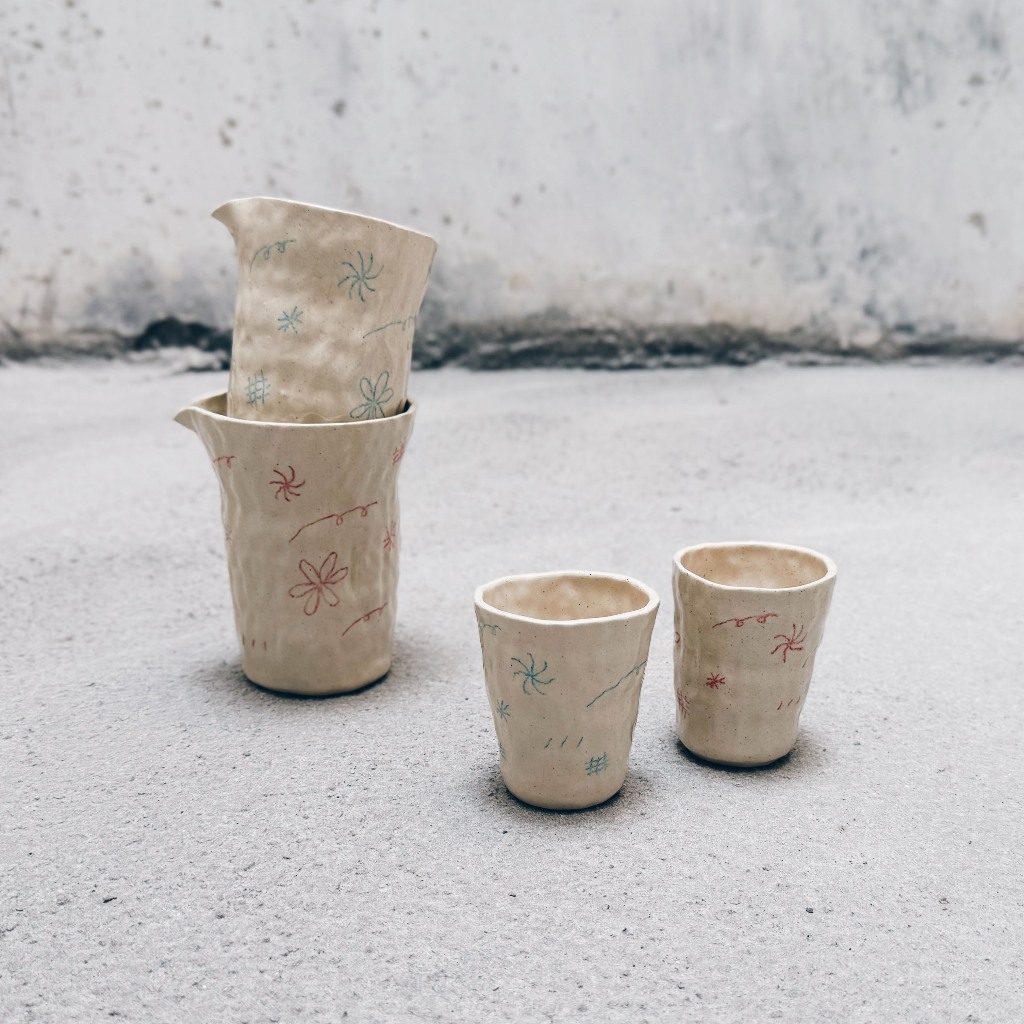 [POTTERY] 1st Beaniversary Handcrafted Ceramic Coffee Mug/Server