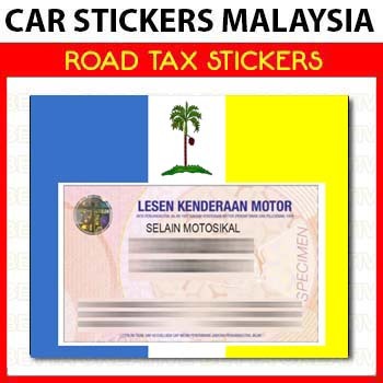 New Roadtax Holder 2024 sticker - Pulau Pinang Penang RT Flag