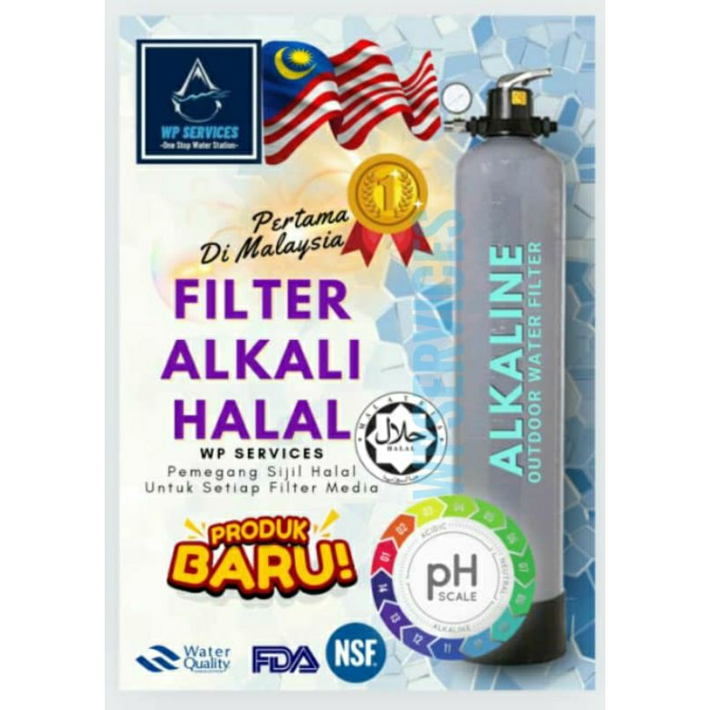 ALKALINE Outdoor Water Filter 7 layer HIGH QUALITY gred A 100% HALAL  sand filter