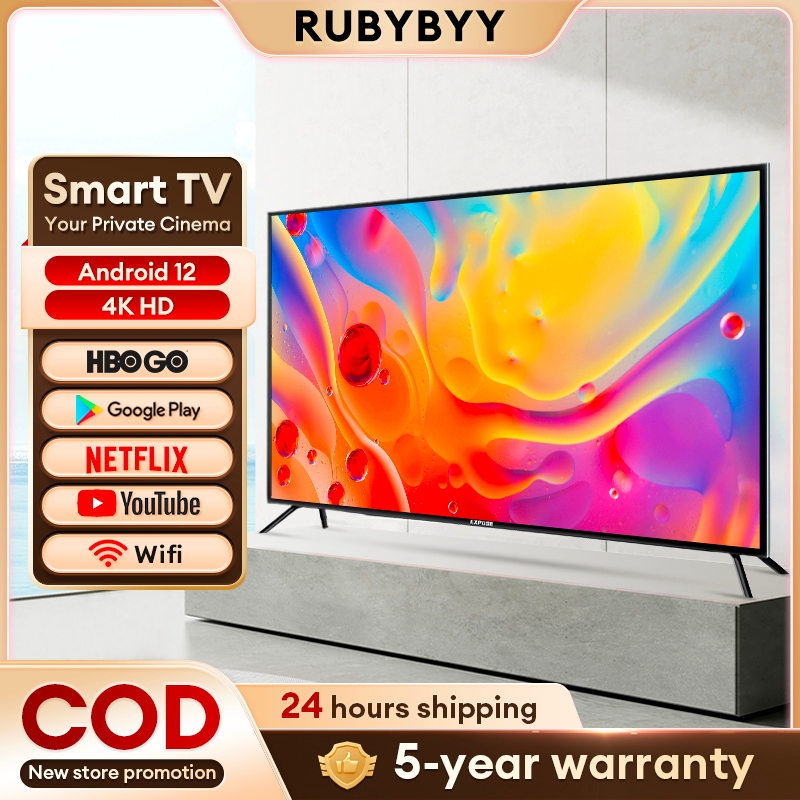 Smart TV Digital TV 43 inch EXPOSE 75Hz 1080P Full HD Dolby Sound Color TV HDMI Home Theater