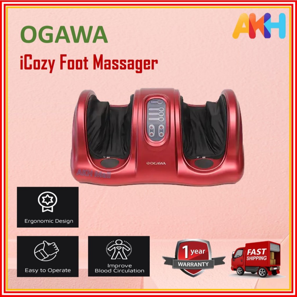 OGAWA iCozy Foot Massager Relax & Healthy Full Reflexology Electric Foot Care Massager Machine