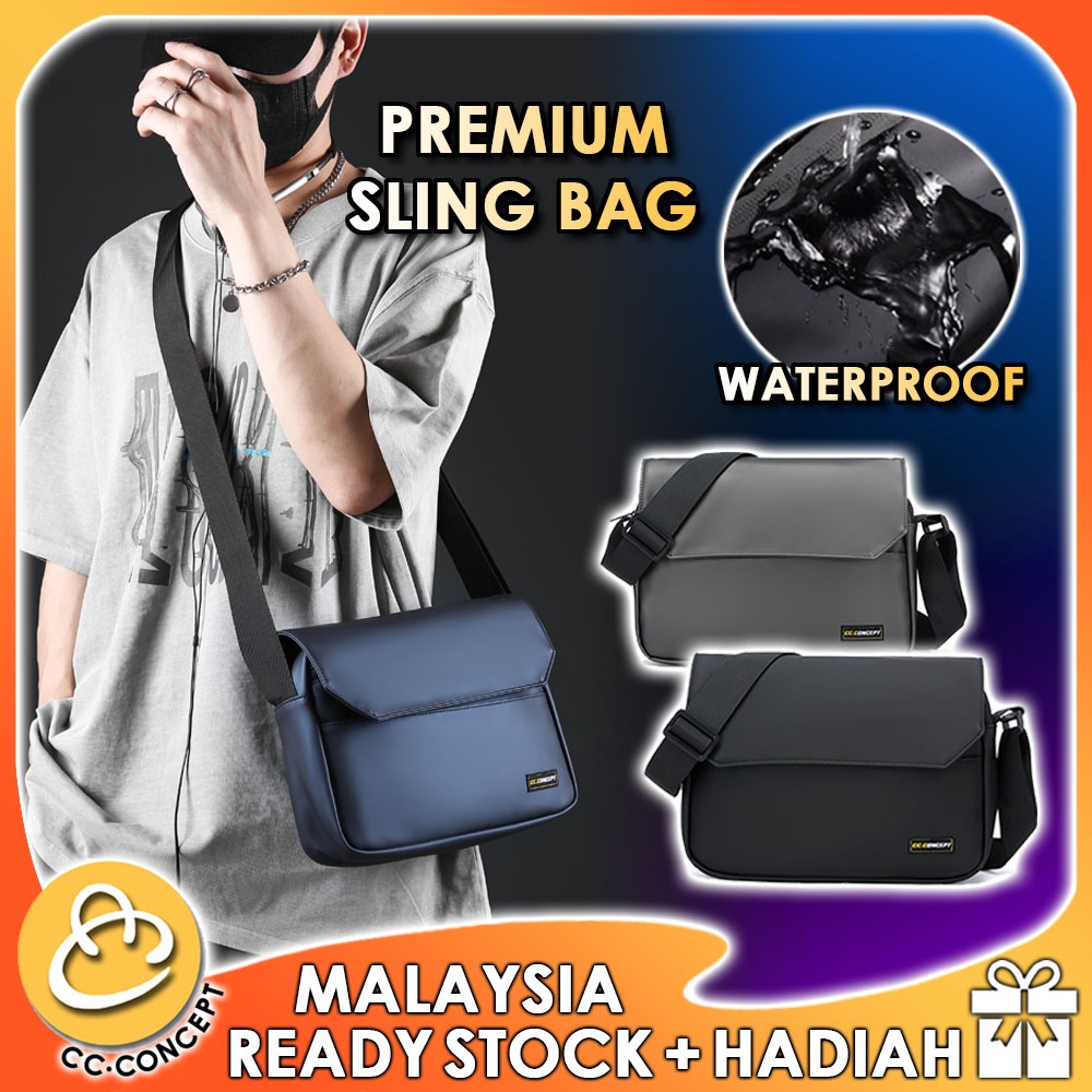 Aceus Bag - CC CONCEPT Premium Men Sling Bag Waterproof Man Crossbody Shoulder Beg Silang Lelaki