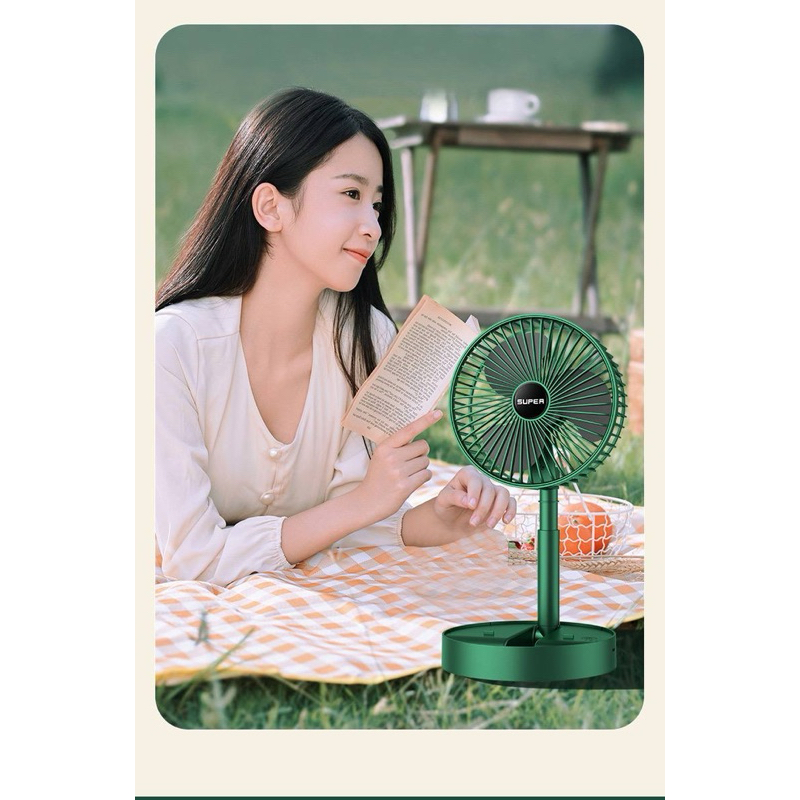USB MINI ADJUSTABLE FAN Kipas mini travel fan kipas meja boleh lipat berdiri duduk kipas kereta kipas usb kipas jalan