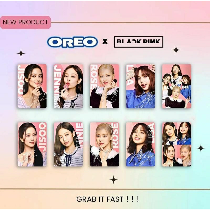 BLACKPINK OREO Photocard Set – Picnic Mat Special Kit Event – Original K-Pop Memorabilia