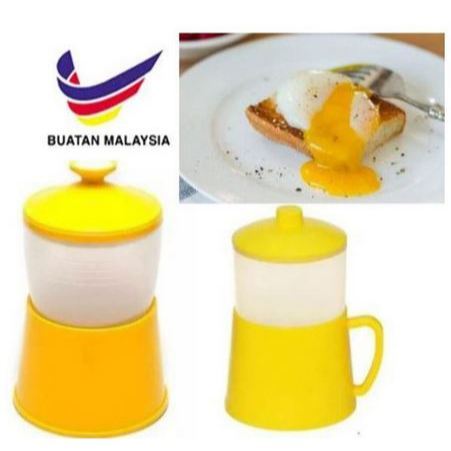 [BEST SELLER] Free Returns Top 1 Best Selling Half Boiled Egg Maker/ Bekas Telur Separuh Masak+ Long Tea Spoon +Mug 1L..