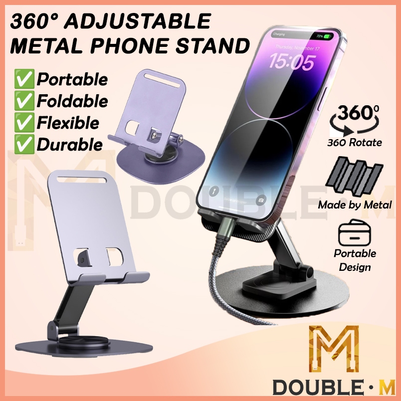 Aluminum Alloy Adjustable Foldable Desk Phone Holder Mount Stand Mobile Phone Holder Tablet