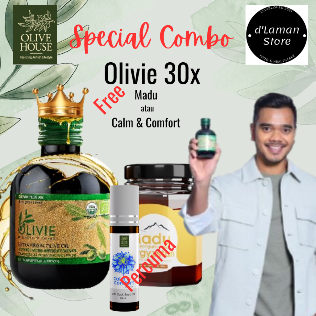 Olivie Plus 30X Pati Minyak Zaitun Extra Virgin Olive Oil dari Olive House 30 Kali Ganda Antioksidan