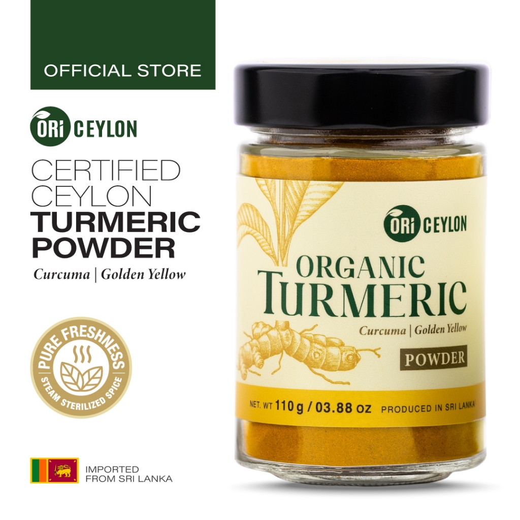 Organic Turmeric Powder Rich in Curcumin - 100% Pure & Raw. Imported from Sri Lanka.