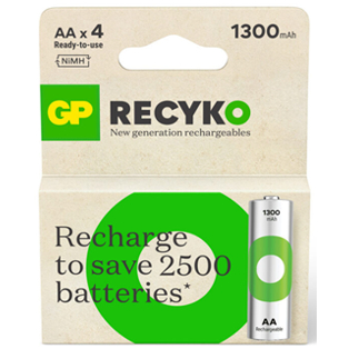 [READY STOCK] GP ReCyko AA Battery 1300mAh (4 battery pack)