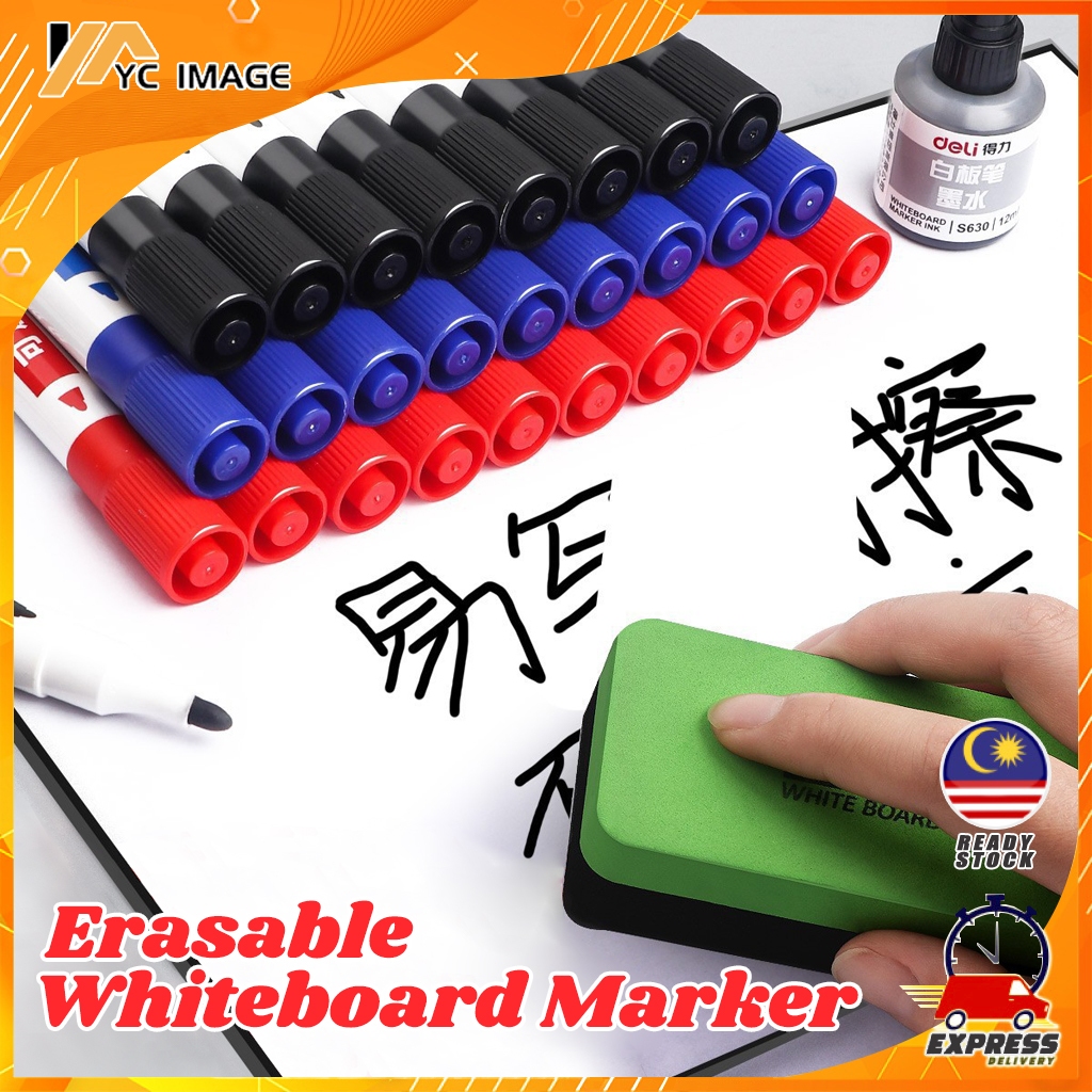 Whiteboard Marker Pen | Penanda Papan Putih | Whiteboard Markers Water-Based Pen Office Supplies