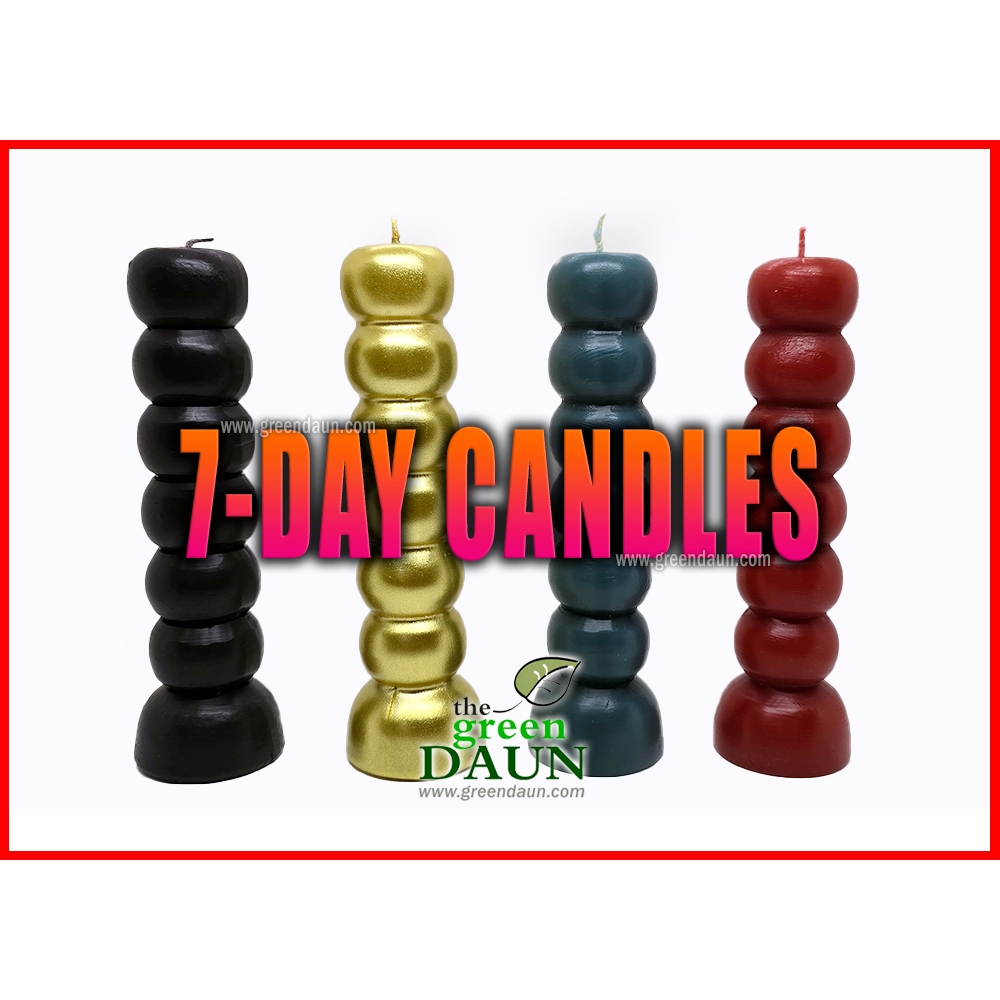 7 Day Candle for Spiritual Ritual Magical Practice Pilar Seven Day Knob Candles Spellwork Manifestation Protection