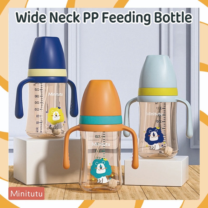 Minitutu bottle for Baby Love Cute Lion version 240ml / 300ml, 6M+, PP Plastic