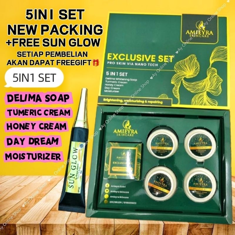 AMIEYRA SKINCARE SET 5 IN 1 ORIGINAL