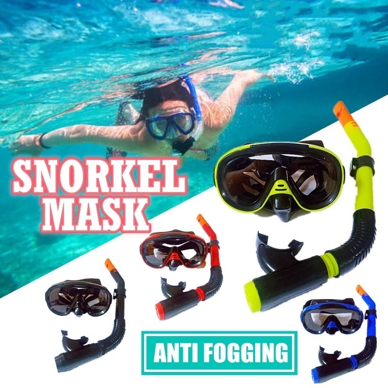 snorkeling mask snorkeling set swimming mask swimming googles Two-window Scuba Diving Mask Swim Goggles 浮潛 面罩 潛水面罩 遊泳 眼鏡