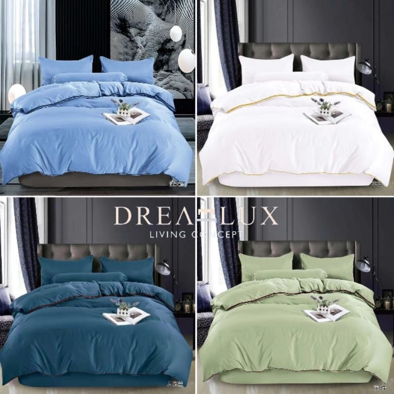DREAMLUX Ice Silk Bedsheet Super King 6in1 | No Comforter | Cadar Sejuk | Cooling Feel Bedding 冰丝床单