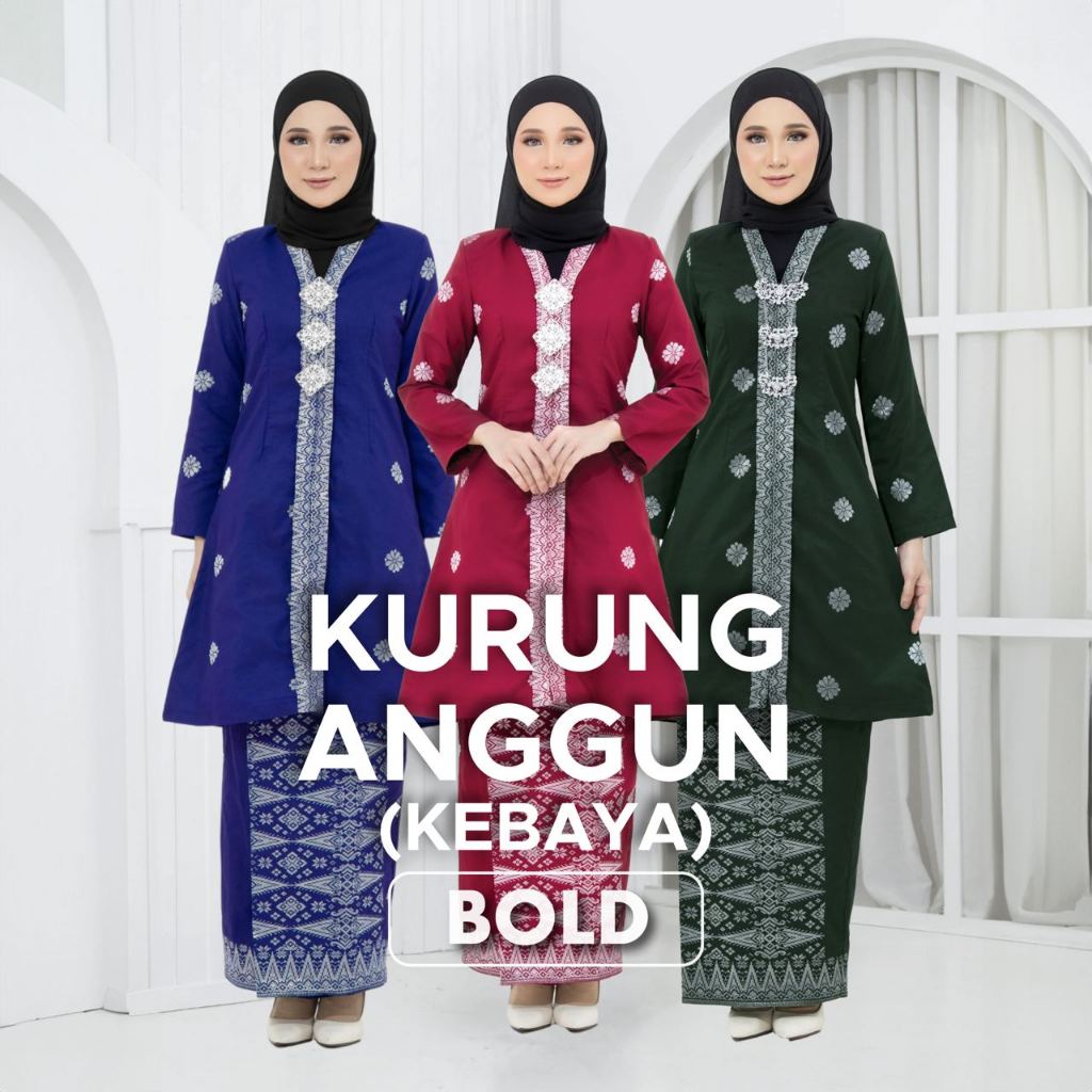 KURUNG ANGGUN (KEBAYA) - SONGKET TENUN