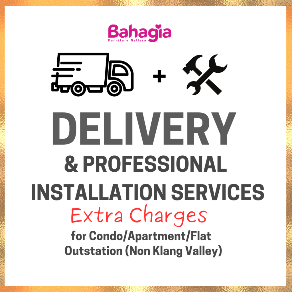 Bahagia Bedframe, Sofa, Bedroom set, Dining set, TV cabinet Add on for Outstation/Condo