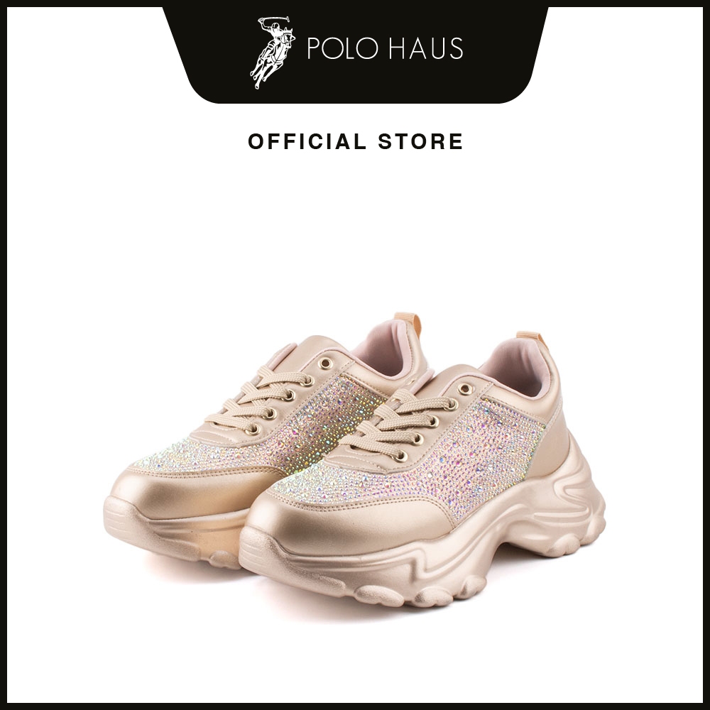 Polo Ladies Luz Fashion Sneakers Shoes -P62313-YX01SV-101-GOLD