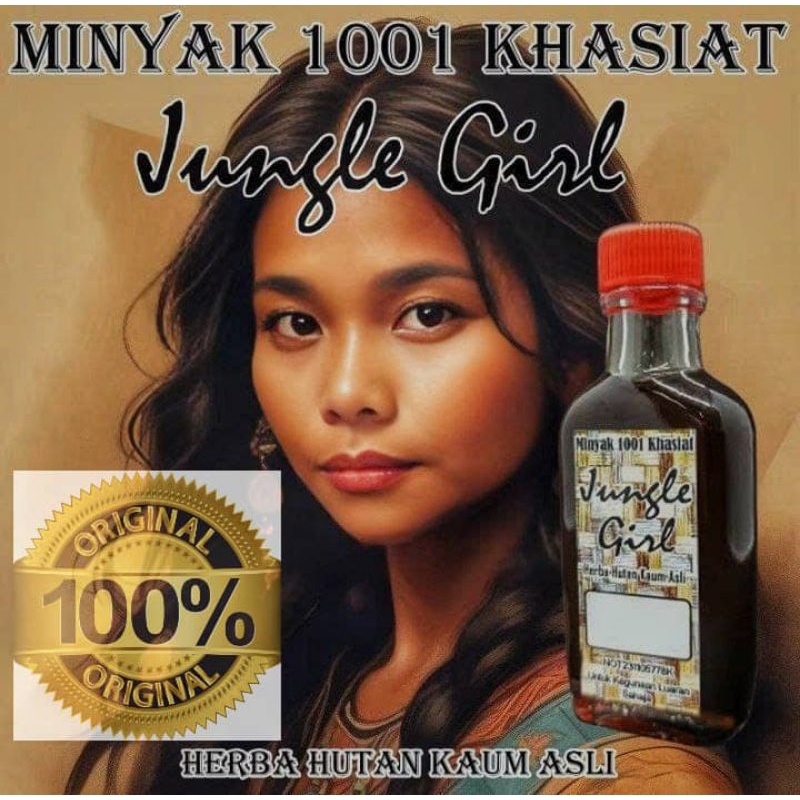 Minyak Herba 1001 Khasiat Jungle Girl (Original AGEN SAH BERDAFTAR )