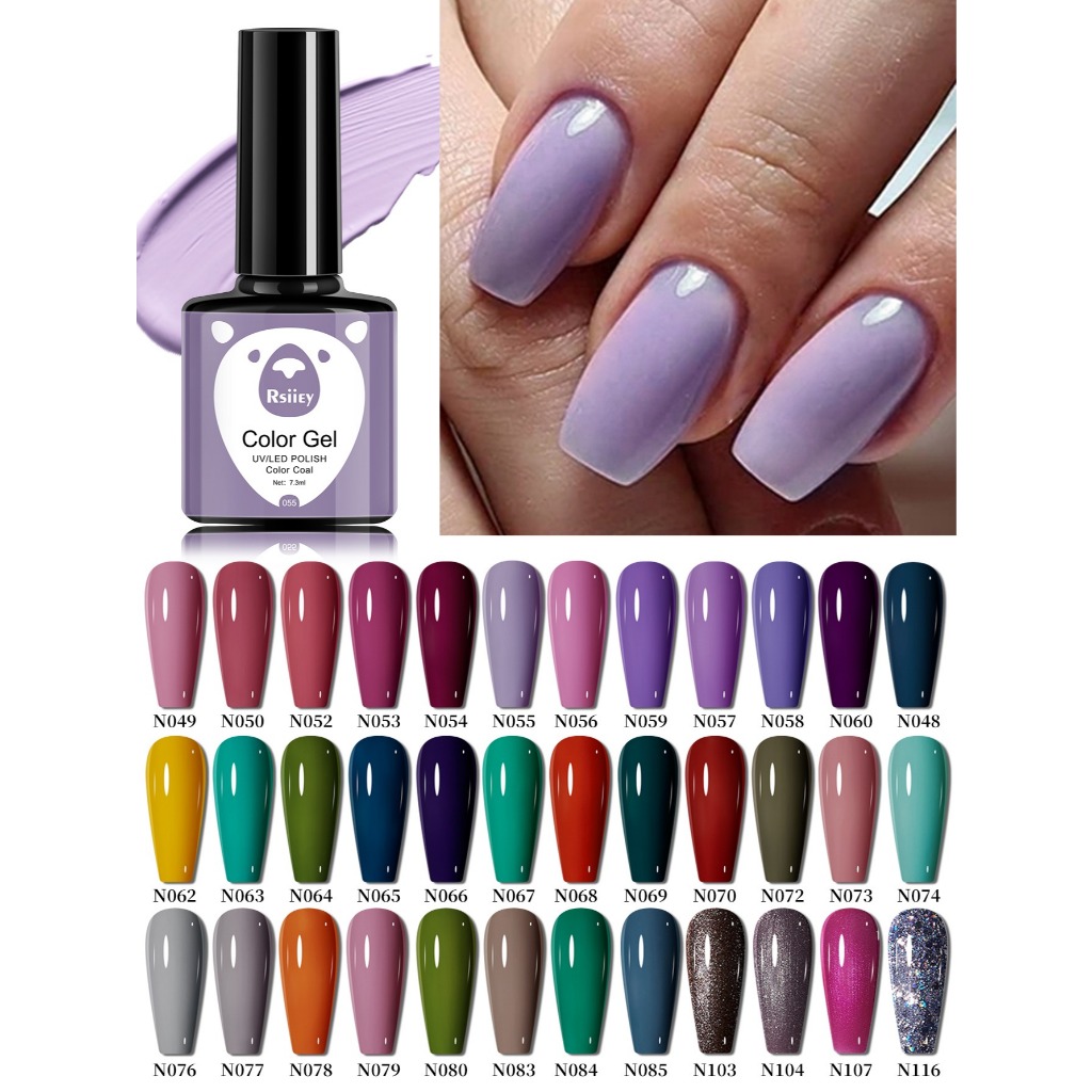 ❤ XEIJAYI® Pure Color Series Nail Polish Black Red Color Gel Polish Nail Art 光疗胶持久指甲油.