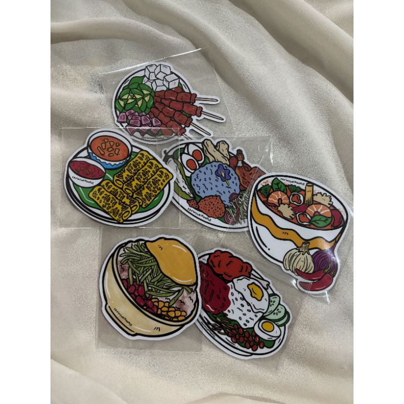 Malaysian Foods Fridge Magnet Handicraft