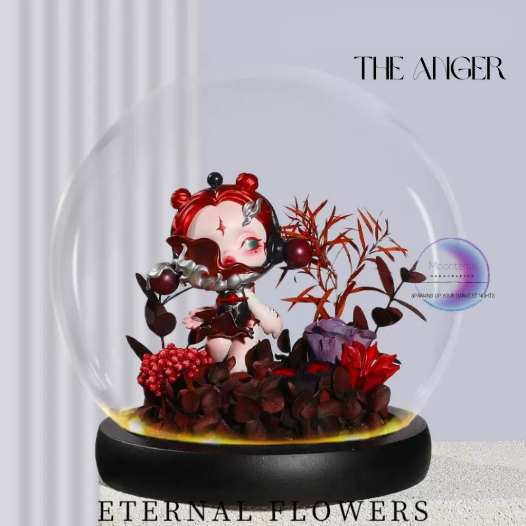 Skullpanda The Sound Pop Mart Eternal Flowers with Blind Box Figures Merchandise Preserved Flower Dried Flower Birthday