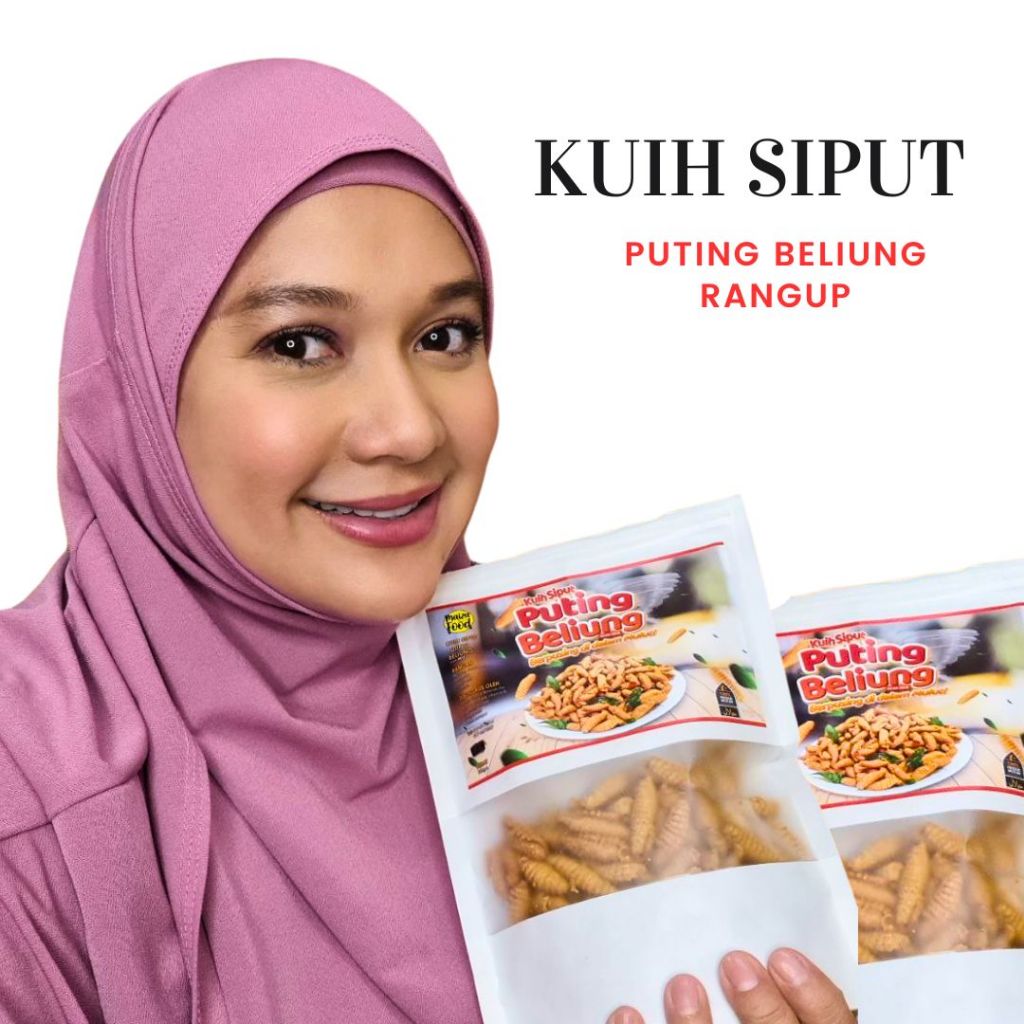 KUIH SIPUT Cookies Handmade Rangup Sedap Rasa Asli Original Buatan Tangan Kuih Siput Tradisional