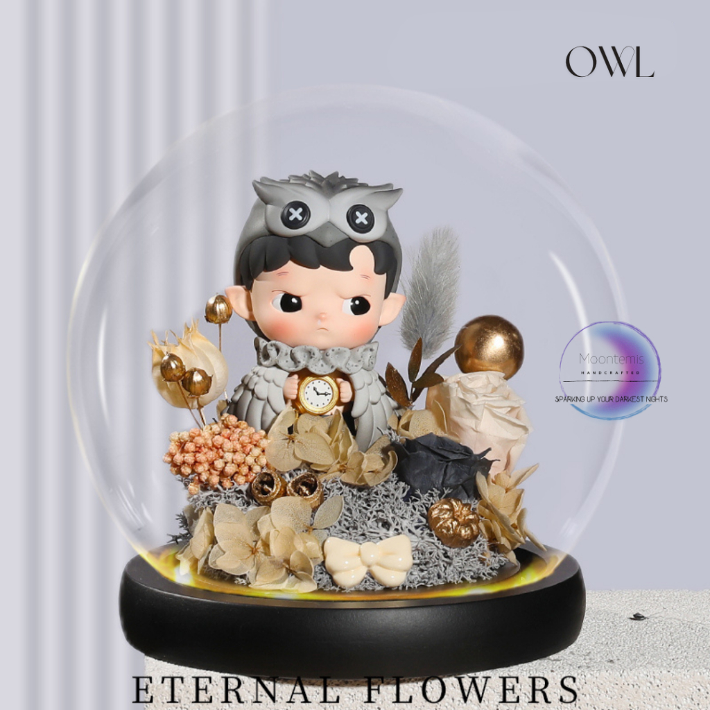 HACIPUPU Adventures in the Wood Pop Mart Eternal Flowers with Figures Merchandise Preserved Flower Dried Flower Birthday