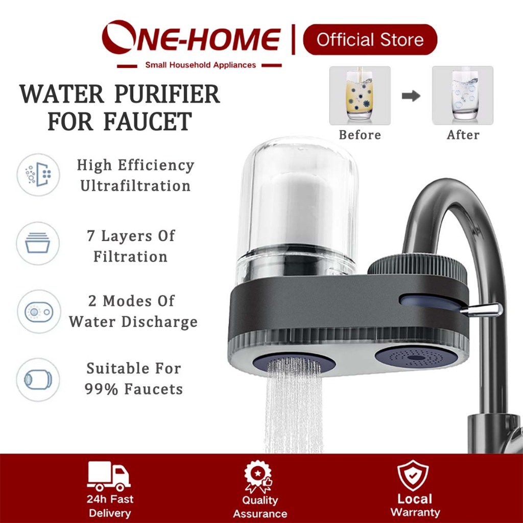 ONEHOME Tap Water Purifier Kitchen Faucet Tap Filter Washable Filters Purifier Penapis Air Replacement Element 水龙头净水器