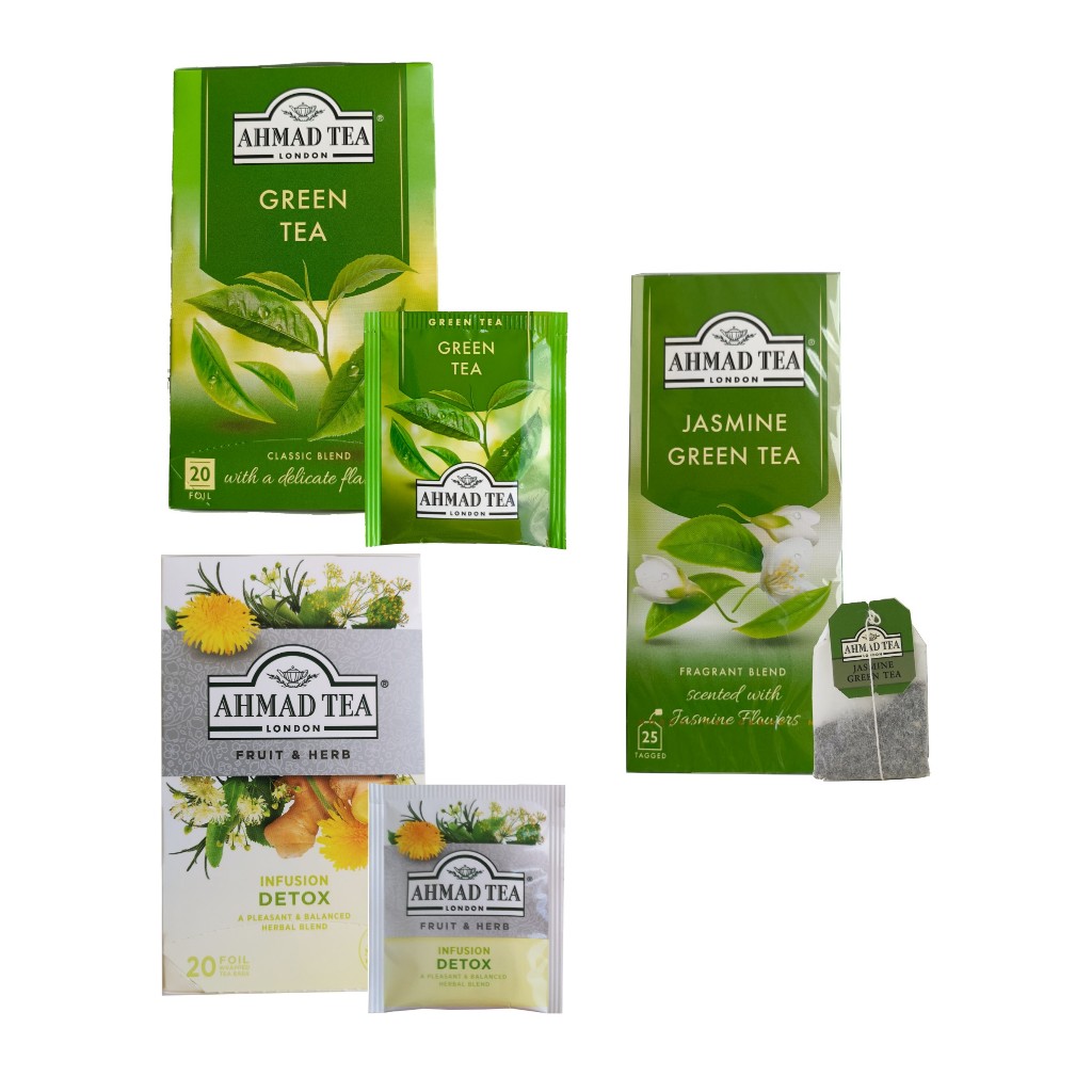 Ahmad Tea (Green Tea/Detox Cleanse/Jasmine Green Tea)