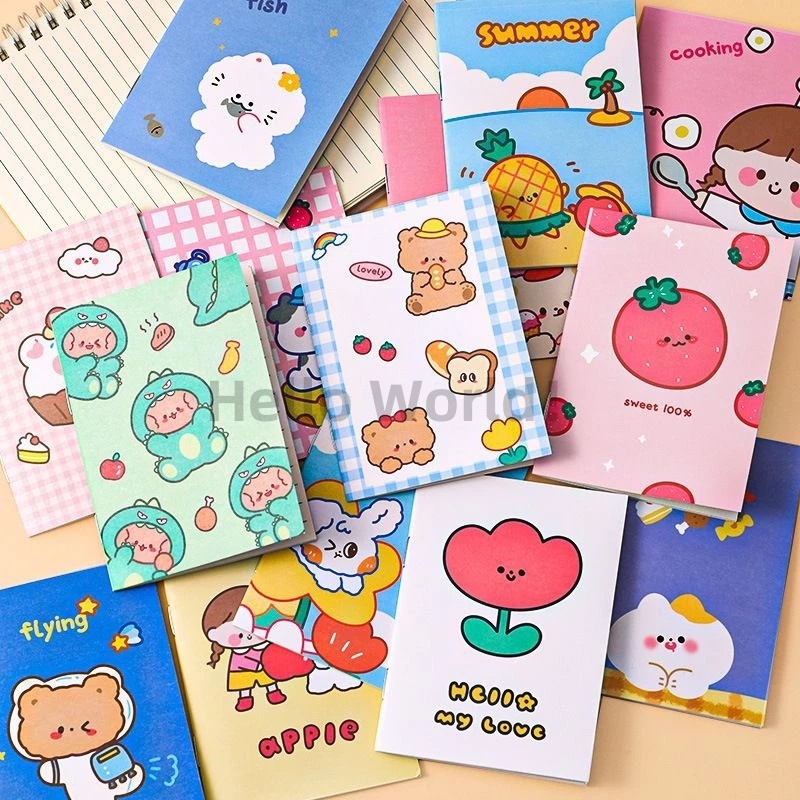 Cute Mini Notebook Pocket Notepad Stationery Portable Journal Diary Doorgift Gifts Buku Nota Comel