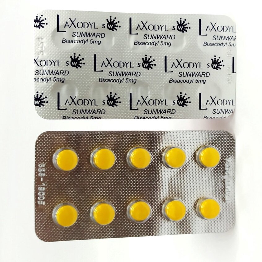 SUNWARD LAXODYL (BISACODYL) TABLET 10S - (SAME AS DUCOLAX) CONSTIPATION/SEMBELIT