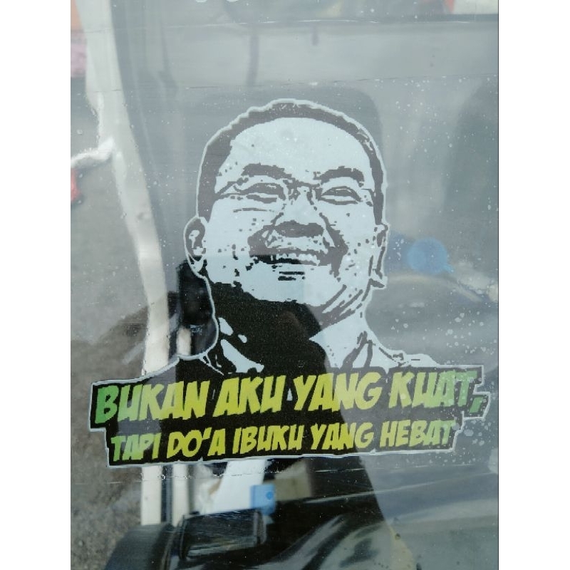 Stiker Sanusi Kata-Kata Hikmah Cermin Kereta