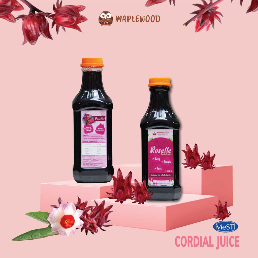 PROMOTIONNature Fresh Organic Juicy Delight Refreshing Nutritious Healthy Beverage Roselle Cordial Juice