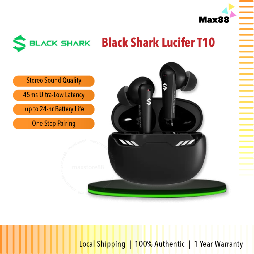 Black Shark Lucifer T10 Bluetooth Headphones 24Hours Playtime