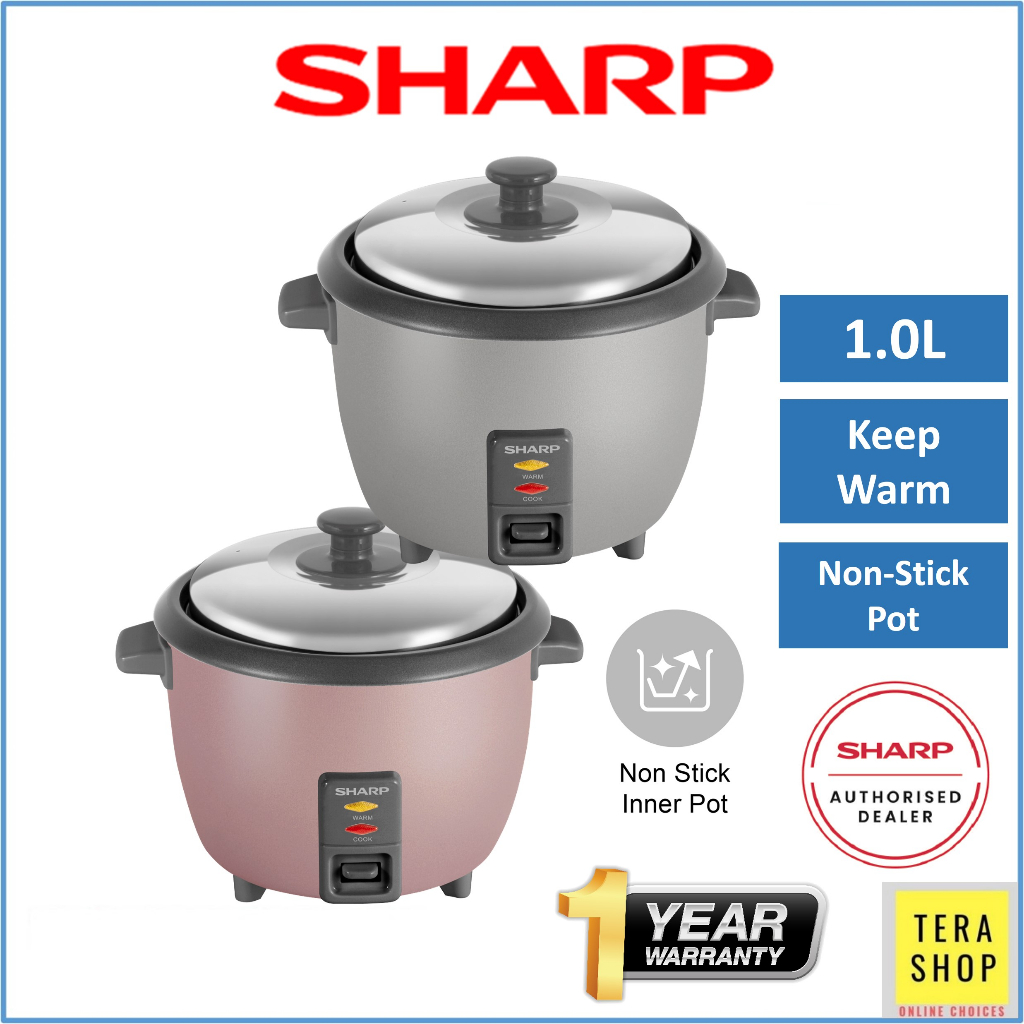 Sharp KSH108S 1L Rice Cooker with Non Stick Inner Pot Keep Warm Function Periuk Nasi