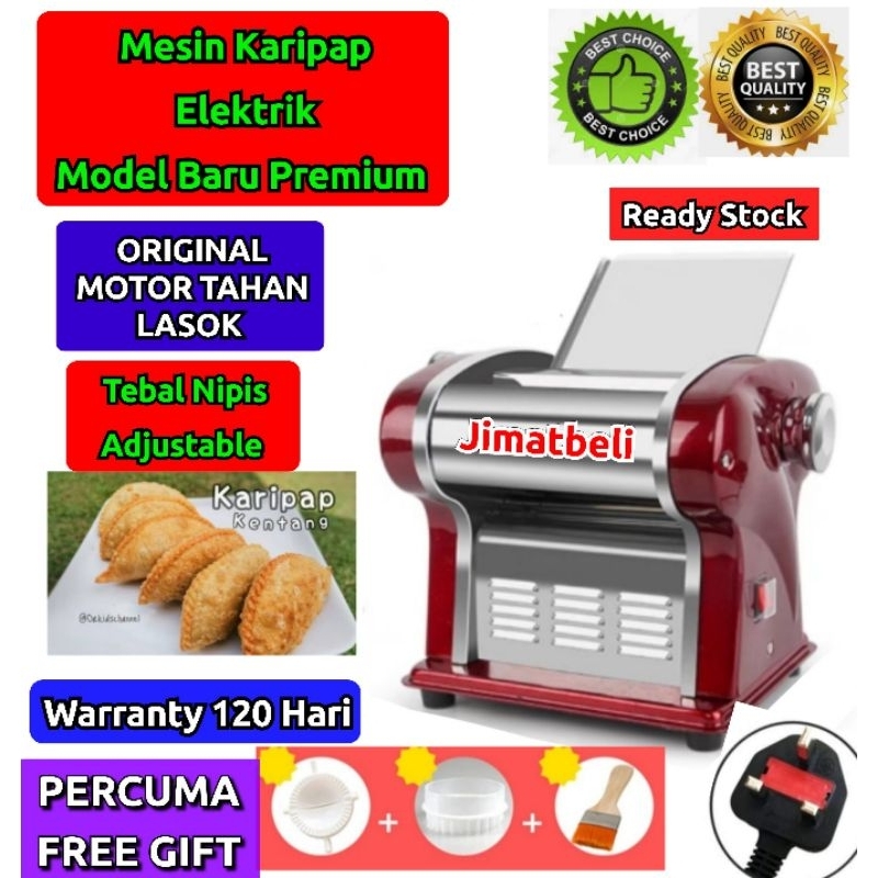 WARRANTY 120 HARI Mesin Karipap Elektrik Model Baru Premium Stainless Steel Heavy Duty