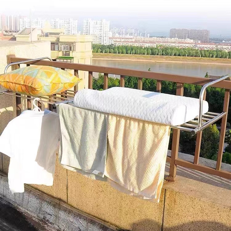 ?LOWEST PRICE? Upgraded 6 Poles Indoor and Outdoor Thicker Stainless Steel Extendable Drying Rack