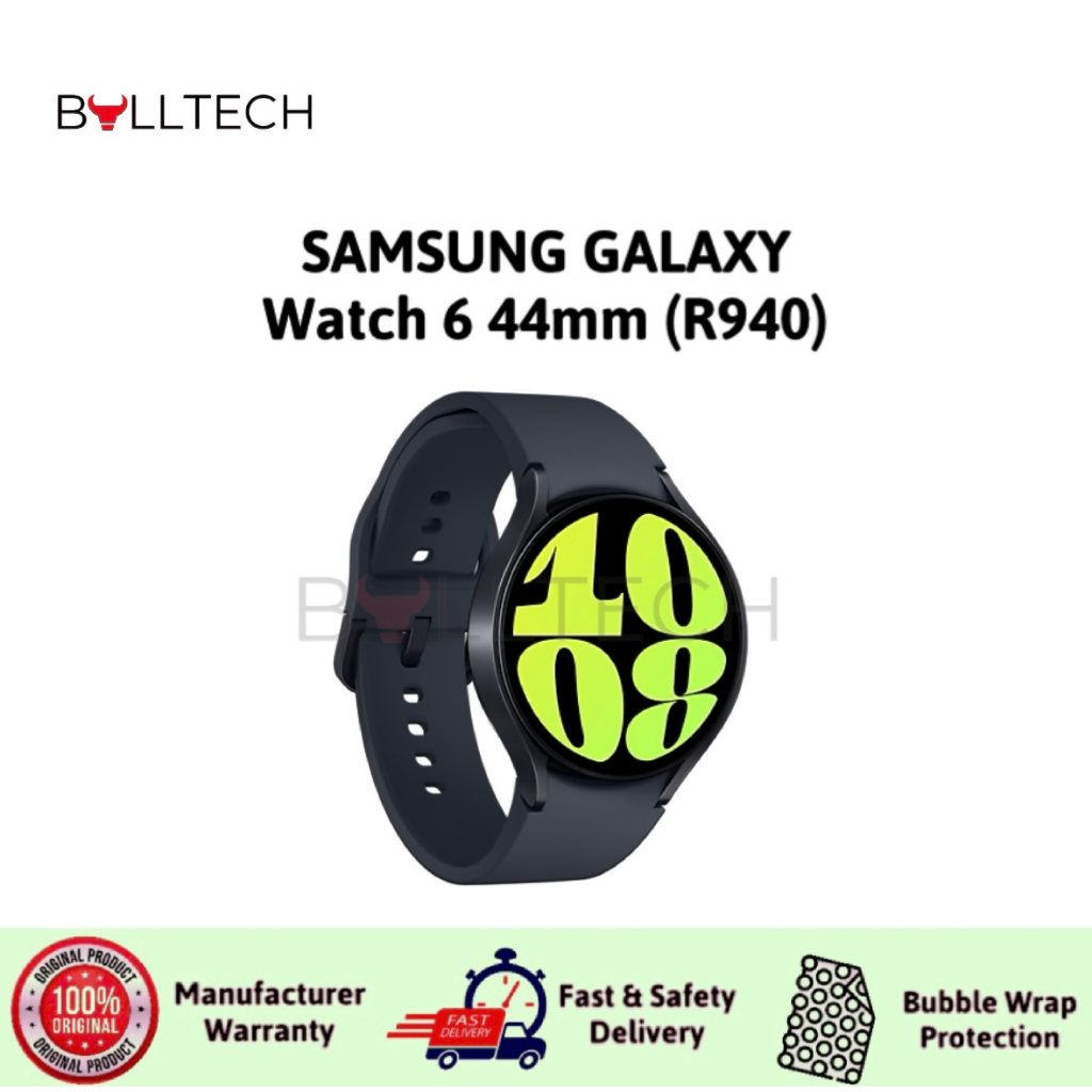 Samsung Galaxy Watch 6 44mm (R940) 2GB RAM +16GB ROM 1 YEAR WARRANTY BY SAMSUNG MALAYSIA ELECTRONICS (SME)