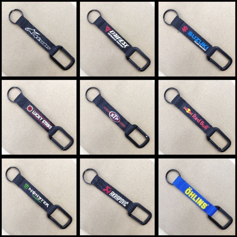 Keychain son of a gun stp lucky redbull monster akrapovic alpine dainesee suzuki keychain motor gantung kunci