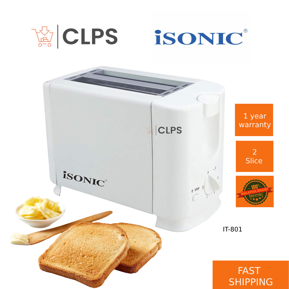 Isonic Toaster 2Slices IT801 TOASTER BREAD IT-801